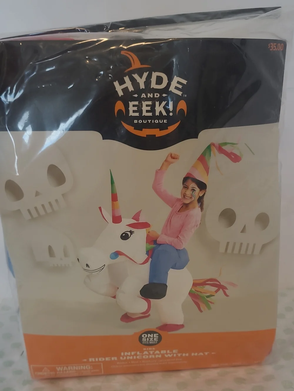 Hyde and Eek! Boutique Inflatable Unicorn Rider Costume - White